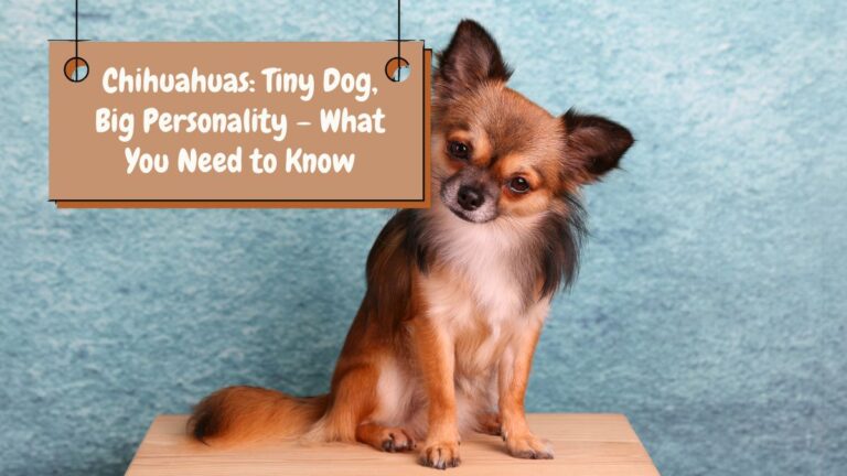 Chihuahuas: Tiny Dog, Big Personality – What You Need to Know